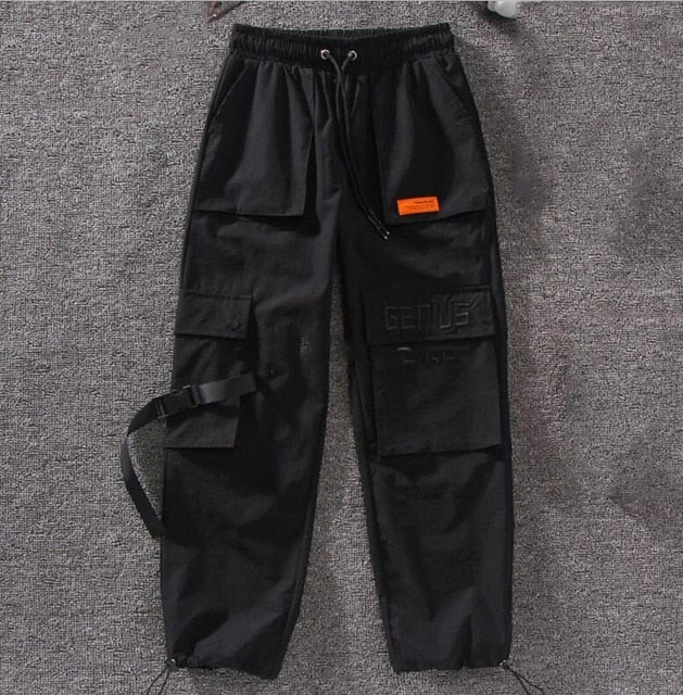 Harajuku Black Cargo Pants